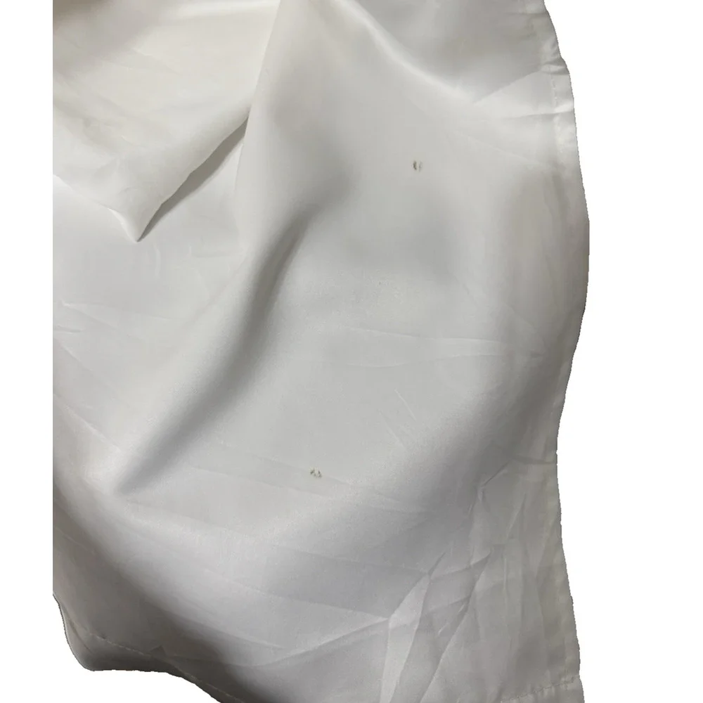 Set of 4 White Leaf Fringe Curtains Panels Drapes 84 Long 3D Unique Style